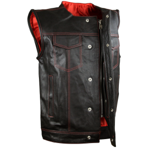 HMM919R Motorcycle Leather Vest